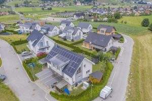solar panels on home roofs
