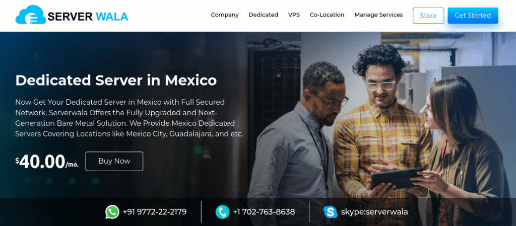 Dedicated Server Mexico by Serverwala