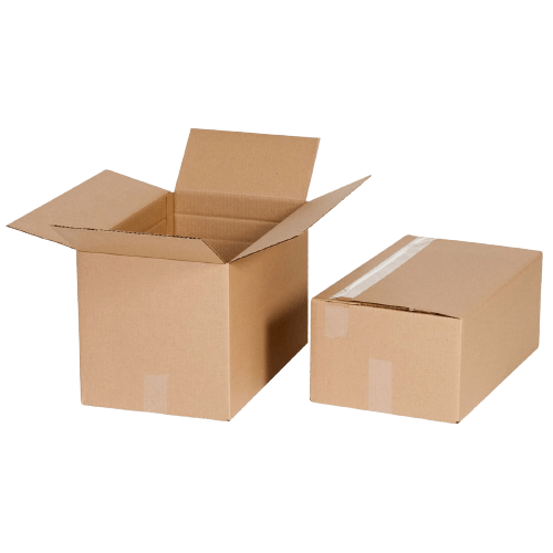 Standard Shipping Boxes Are Made Of Cardboard For Storing And Shipping Products