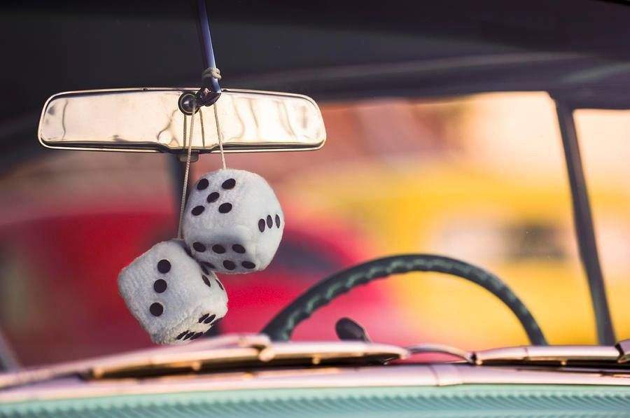 Fuzzy dice for cars