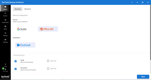 backup your Outlook Office 365 Emails