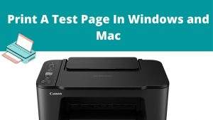 Steps To Print A Test Page In Windows and Mac